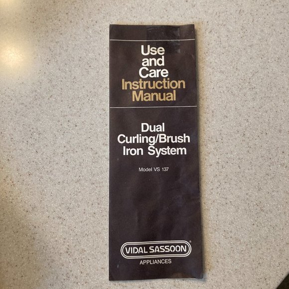 Vidal Sassoon Dual Curling Brush Iron System in Case VIntage Model NOS main image 5